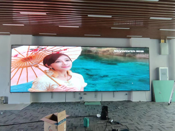 银州P1.53led小间距屏安装案例